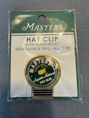 2026 Masters Green and Gold Magnetic Hat Clip with Removable Marker